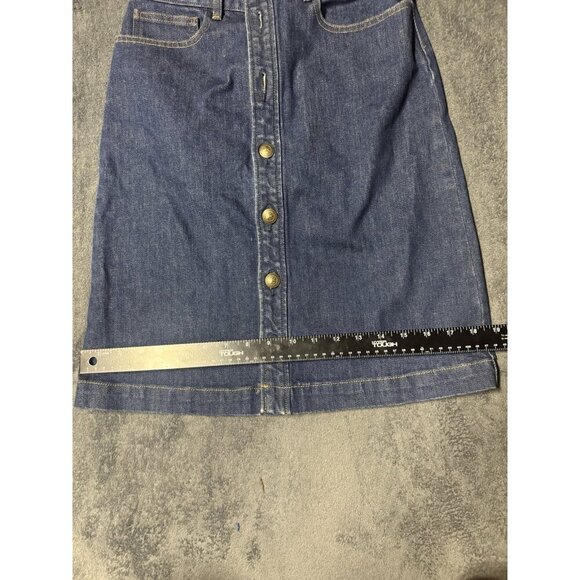 A.P.C. APC Raw Indigo Japanese Denim Standard Skirt Sz 34 READ - Picture 7 of 9